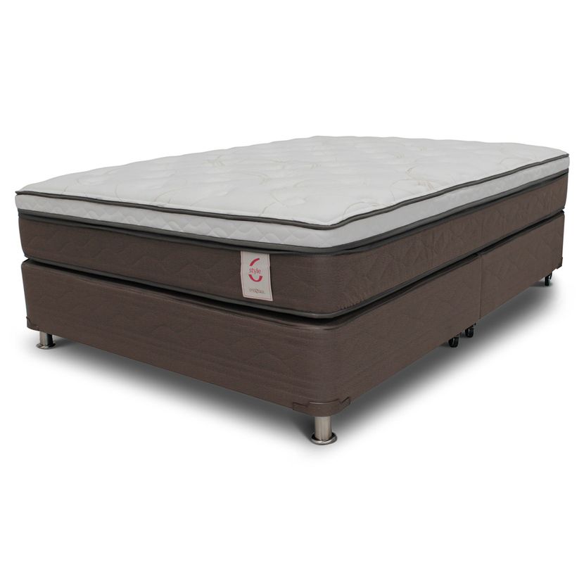Colchón con Base Tarima New Style 6 Queen 160 X 190 cm - rosenco
